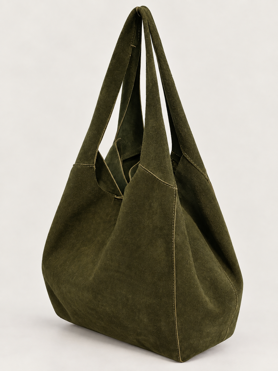 Suede Hobo Bag Verde
