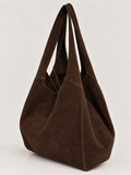 Suede Hobo Bag Chocolate