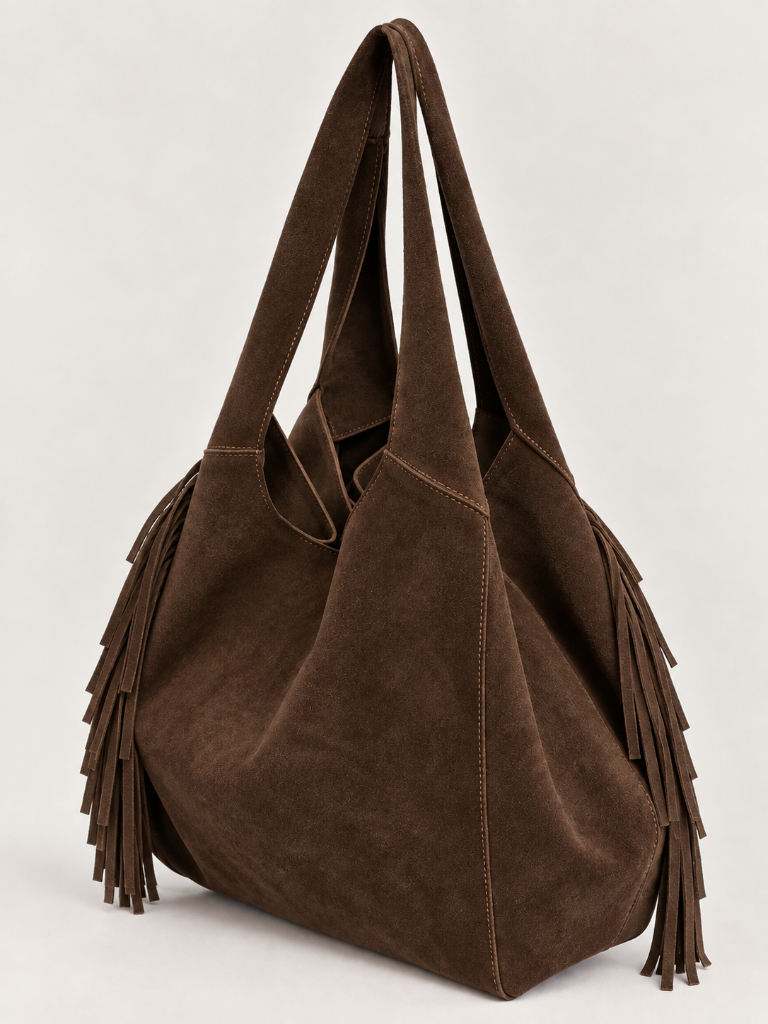 Fringe Hobo Bag Chocolate